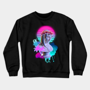 Vaporwave Blessed Mother Crewneck Sweatshirt